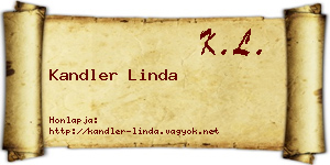 Kandler Linda névjegykártya